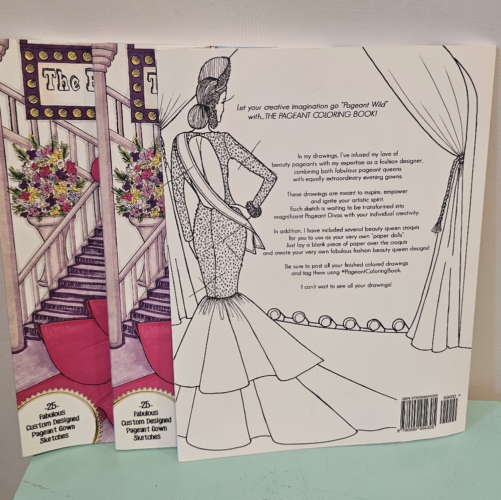 2 Beauty Pageant Coloring Books by Nick Verreos - Picture 3 of 3